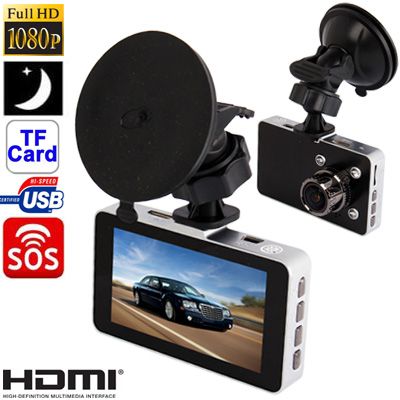 G2W H.264 3.0 Mega Pixels CMOS Full HD 1080P 3.0 inch TFT LCD Screen Advanced Portable Car Camcorder